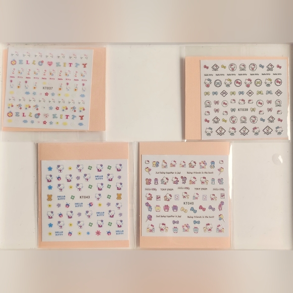 NWT Hello Kitty Nail Art Design Stickers N°1 FRIENDSHIP! - Picture 11 of 14